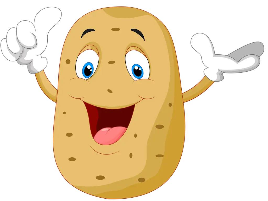 Happy Cartoon Potato