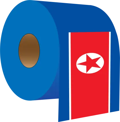 Toilet Paper with Flag Design