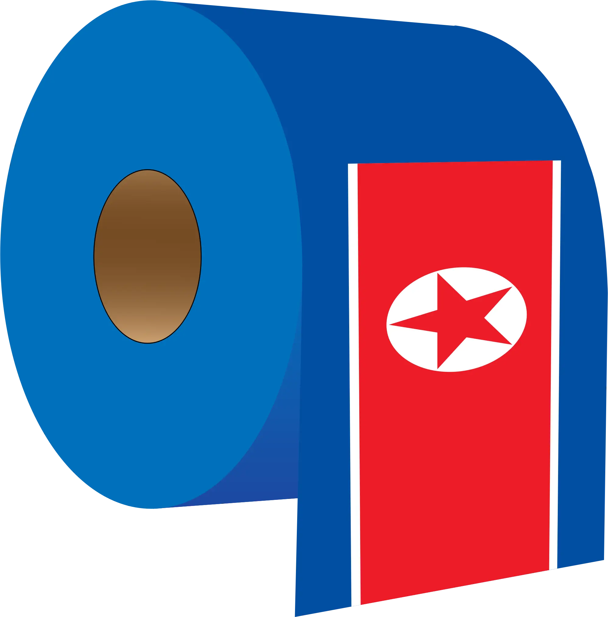 Toilet Paper with Flag Design