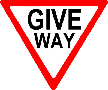 Give Way Traffic Sign Logo