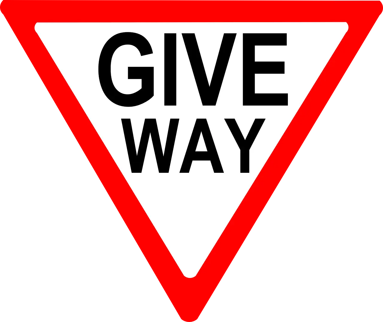Give Way Traffic Sign Logo