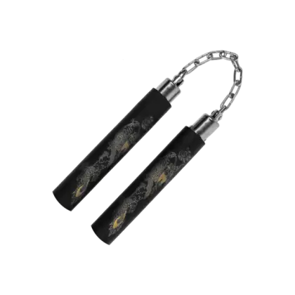 Black Nunchaku with Chain