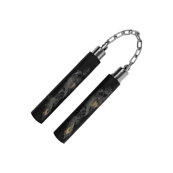 Black Nunchaku with Chain