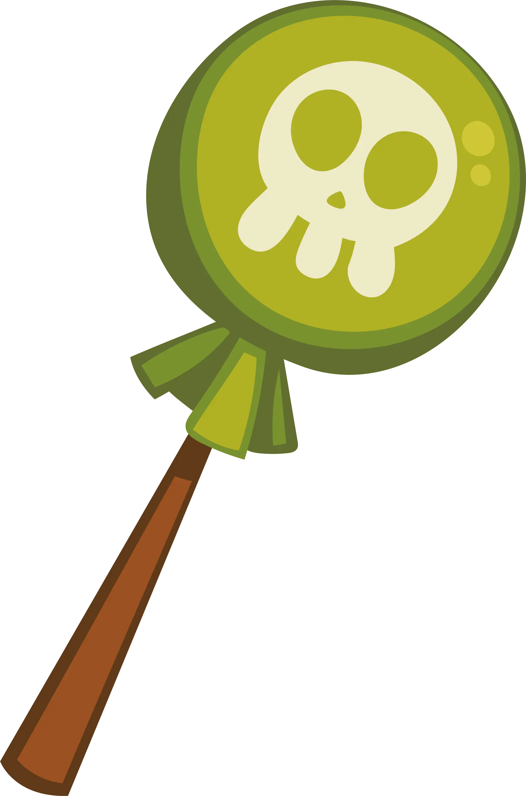 Green Skull Lollipop for Halloween