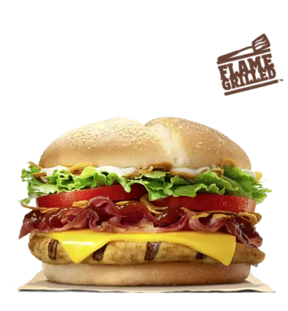 Flame-Grilled Burger with Toppings