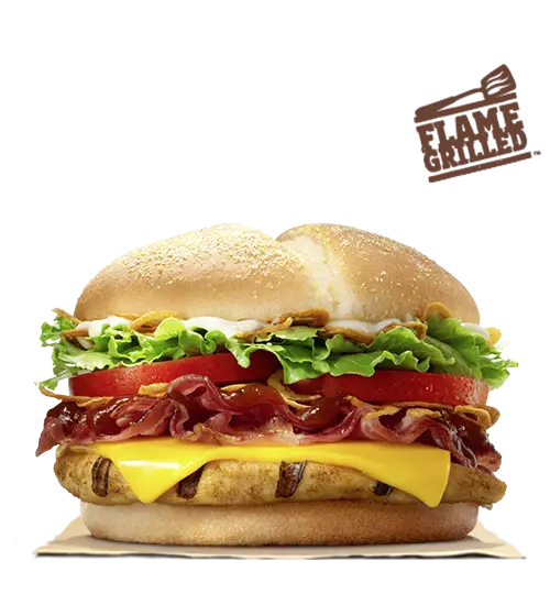 Flame-Grilled Burger with Toppings
