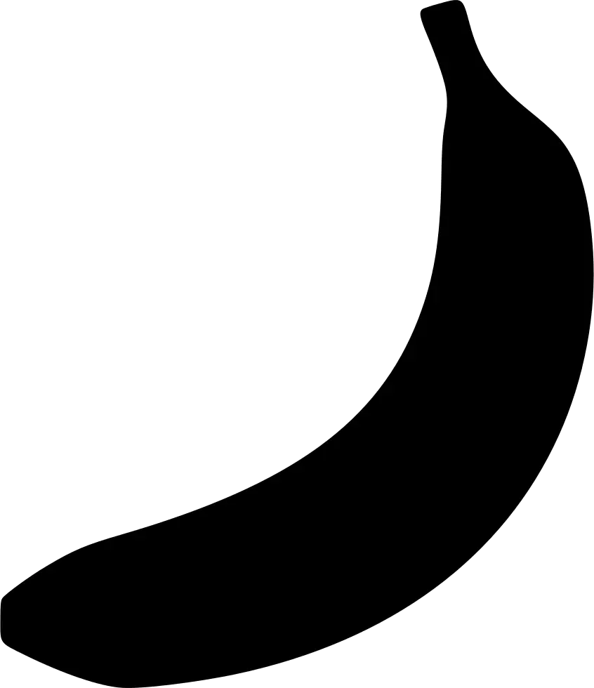 Black Banana Silhouette Design