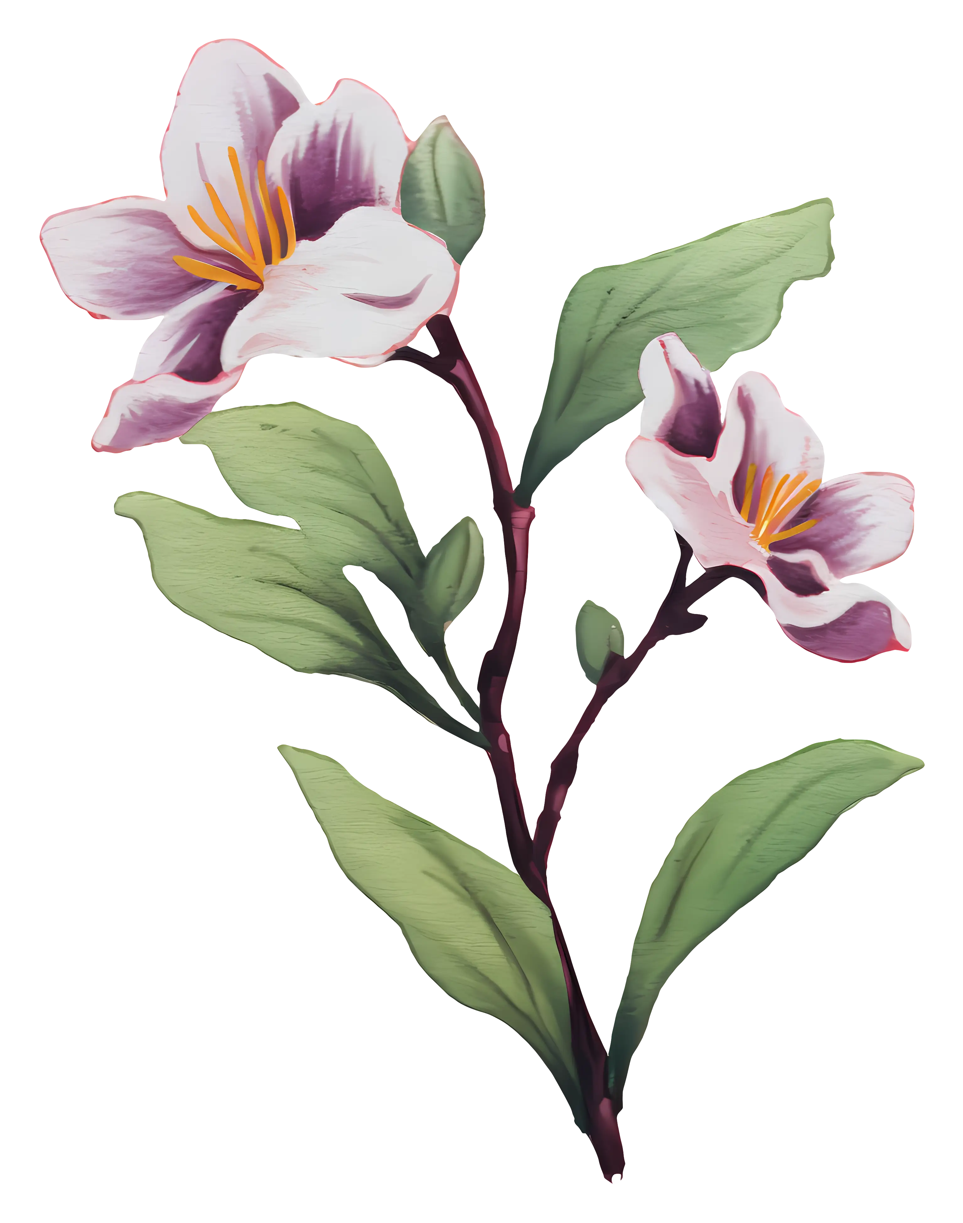 Elegant Pastel Floral Illustration