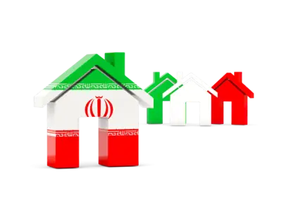 Iranian Flag on House