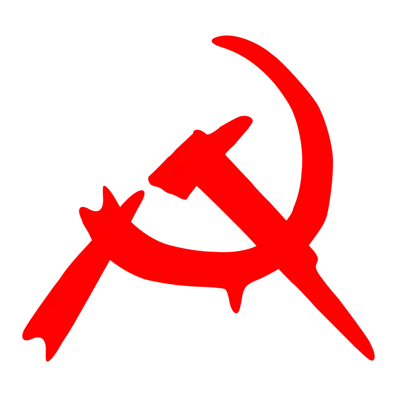 Red Hammer and Sickle Symbol