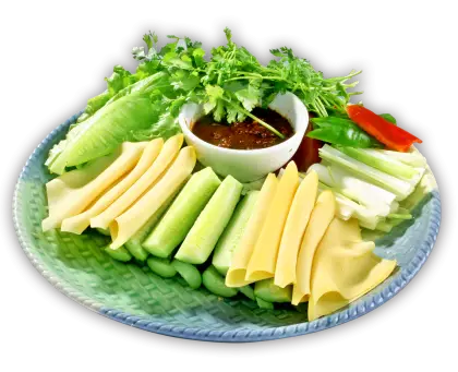 Fresh Vegetable Platter with Dip