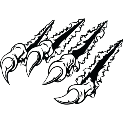 Claw Scratch Tattoo Design Illustration