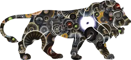 Mechanical Lion Art