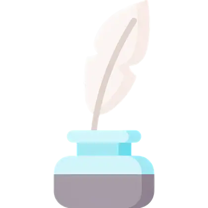 Ink and Quill for Writing