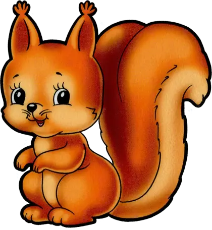 Adorable Cartoon Squirrel Illustration