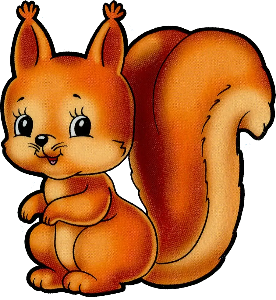 Adorable Cartoon Squirrel Illustration