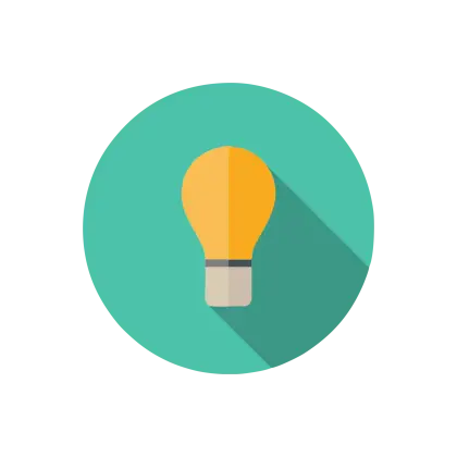 Light Bulb Icon for Ideas