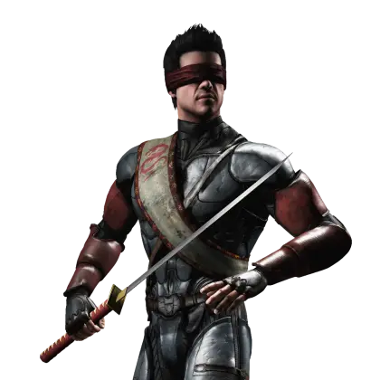 Blindfolded Warrior with Sword