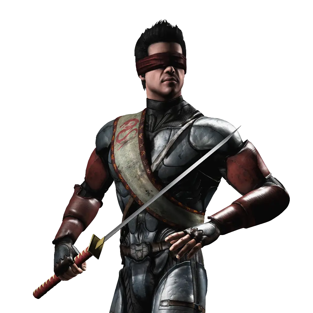 Blindfolded Warrior with Sword