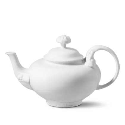 White Ceramic Teapot for Tea Time
