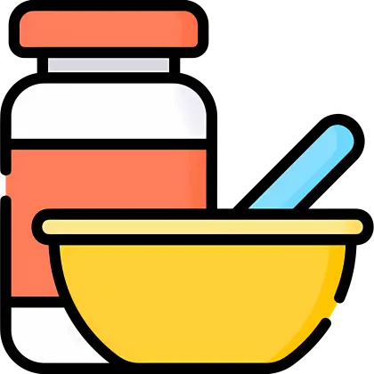 Jar and Bowl for Kitchen Use