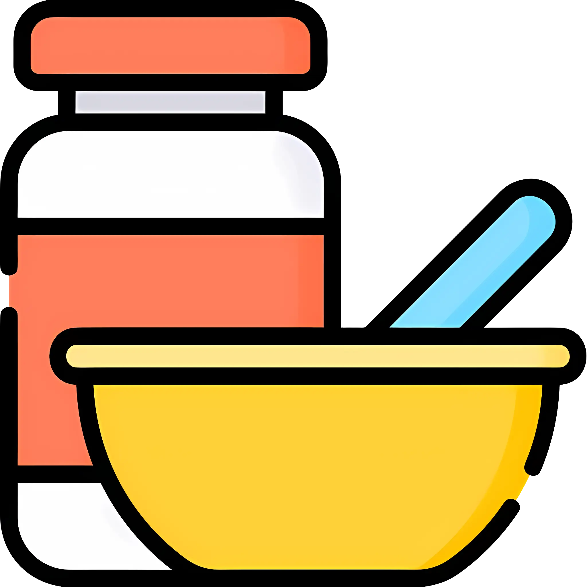 Jar and Bowl for Kitchen Use