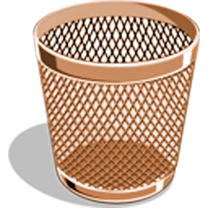 Metal Mesh Trash Can