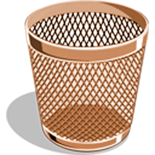Metal Mesh Trash Can