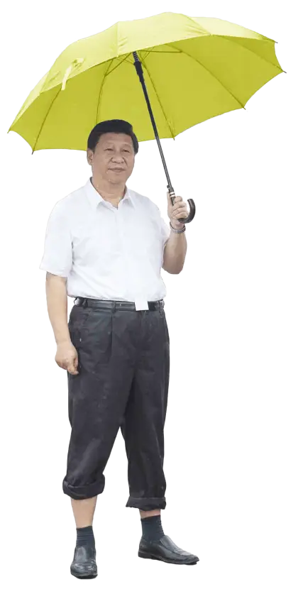 Man Holding an Umbrella