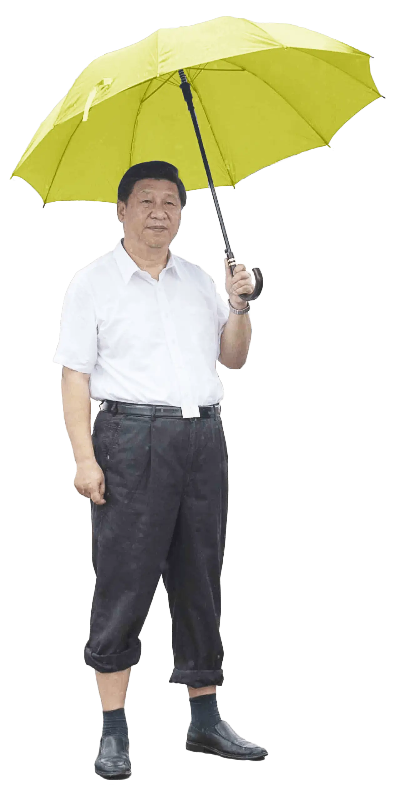 Man Holding an Umbrella