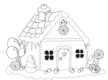 Small cute doodle house