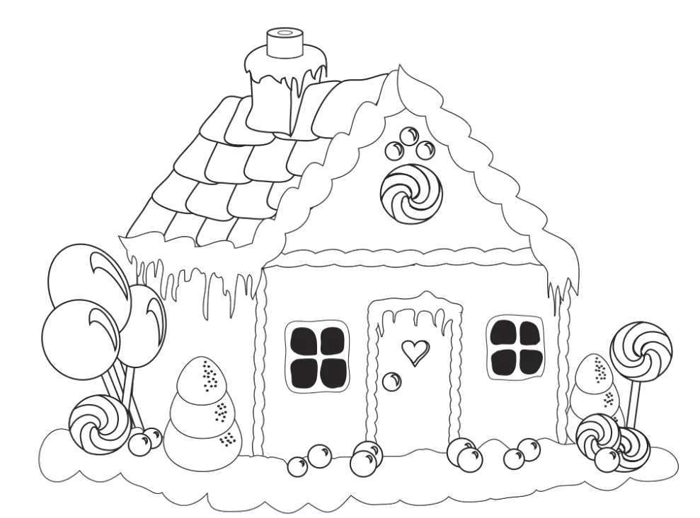Small cute doodle house