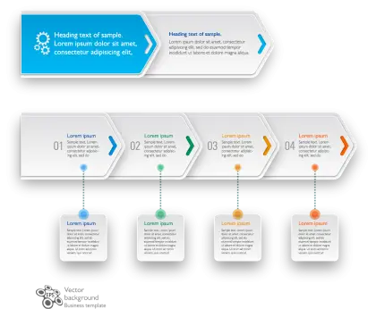 Infographic Arrows with Steps