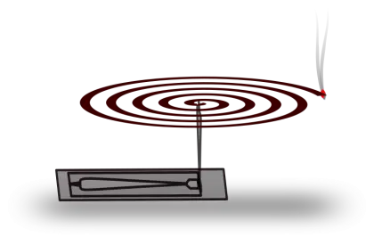 Mosquito Coil Burning