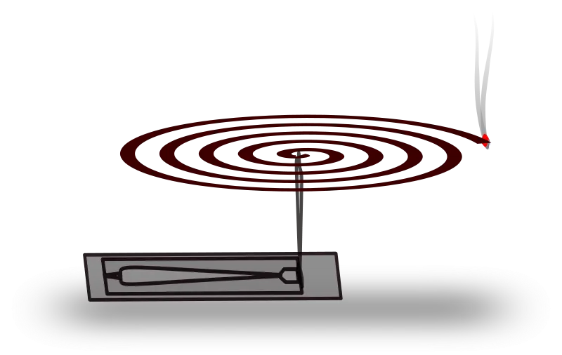 Mosquito Coil Burning