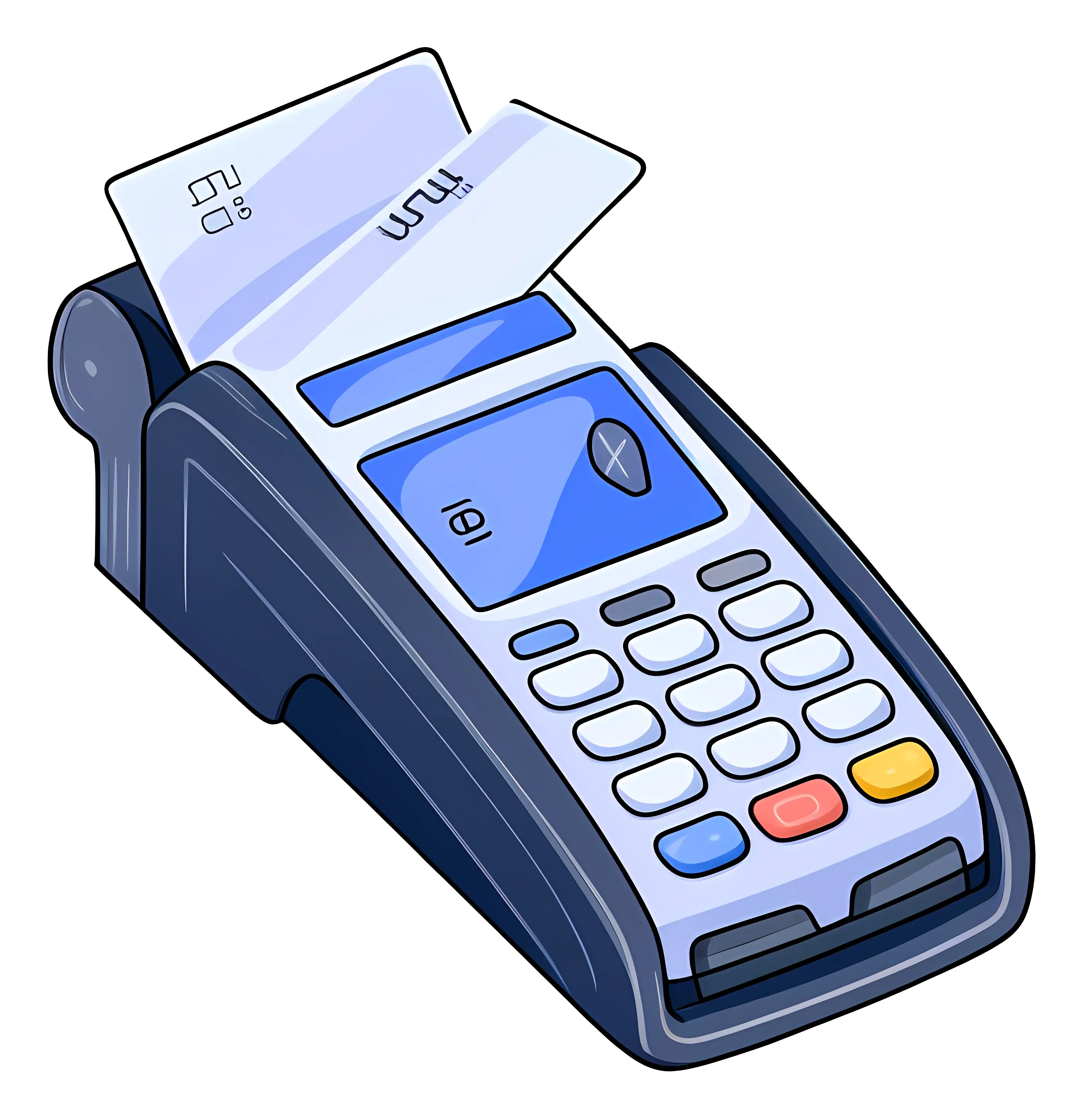 Modern Credit Card Machine for Digital Payment