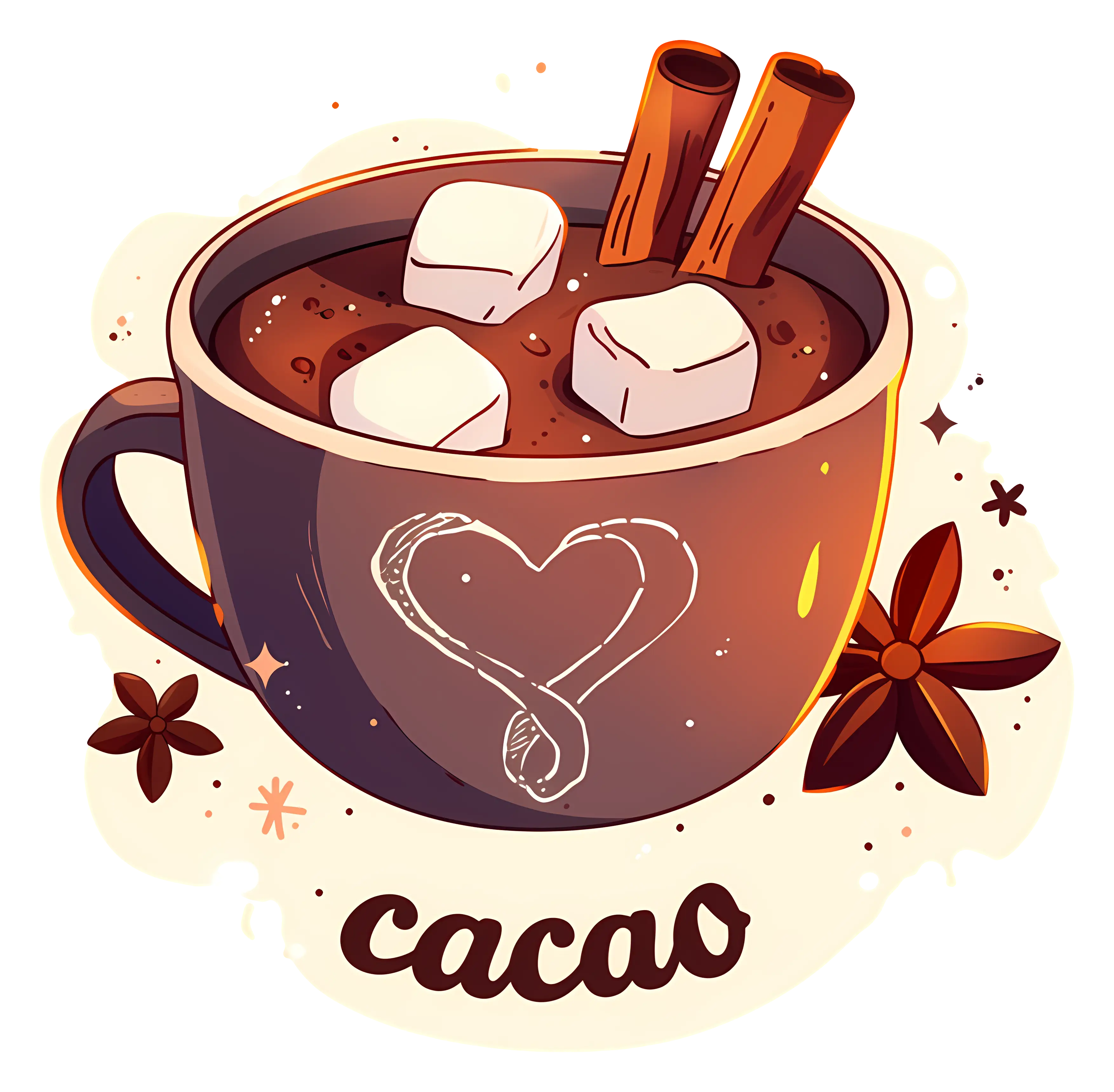 Warm Cacao with Marshmallows