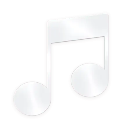 White Music Note Icon