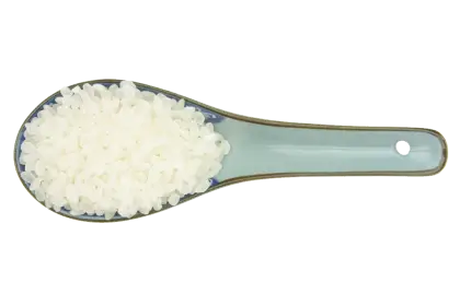 White Rice on Spoon