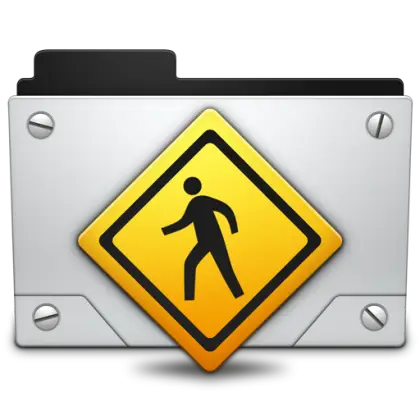 Pedestrian Warning Icon
