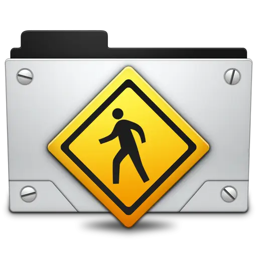 Pedestrian Warning Icon