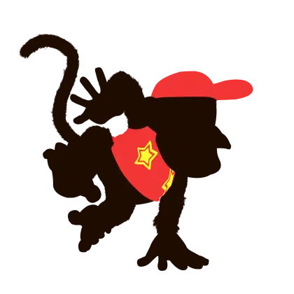 Cartoon Monkey with Cap