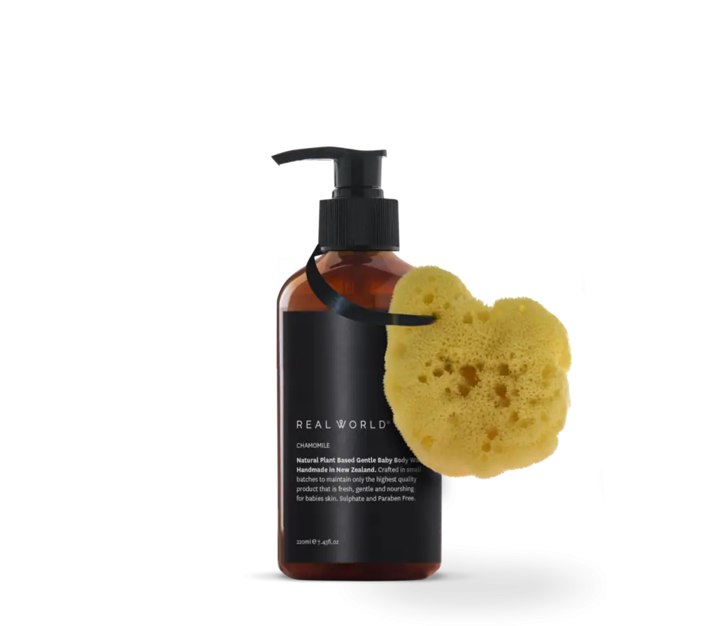 Hand Soap Bottle with Natural Sponge