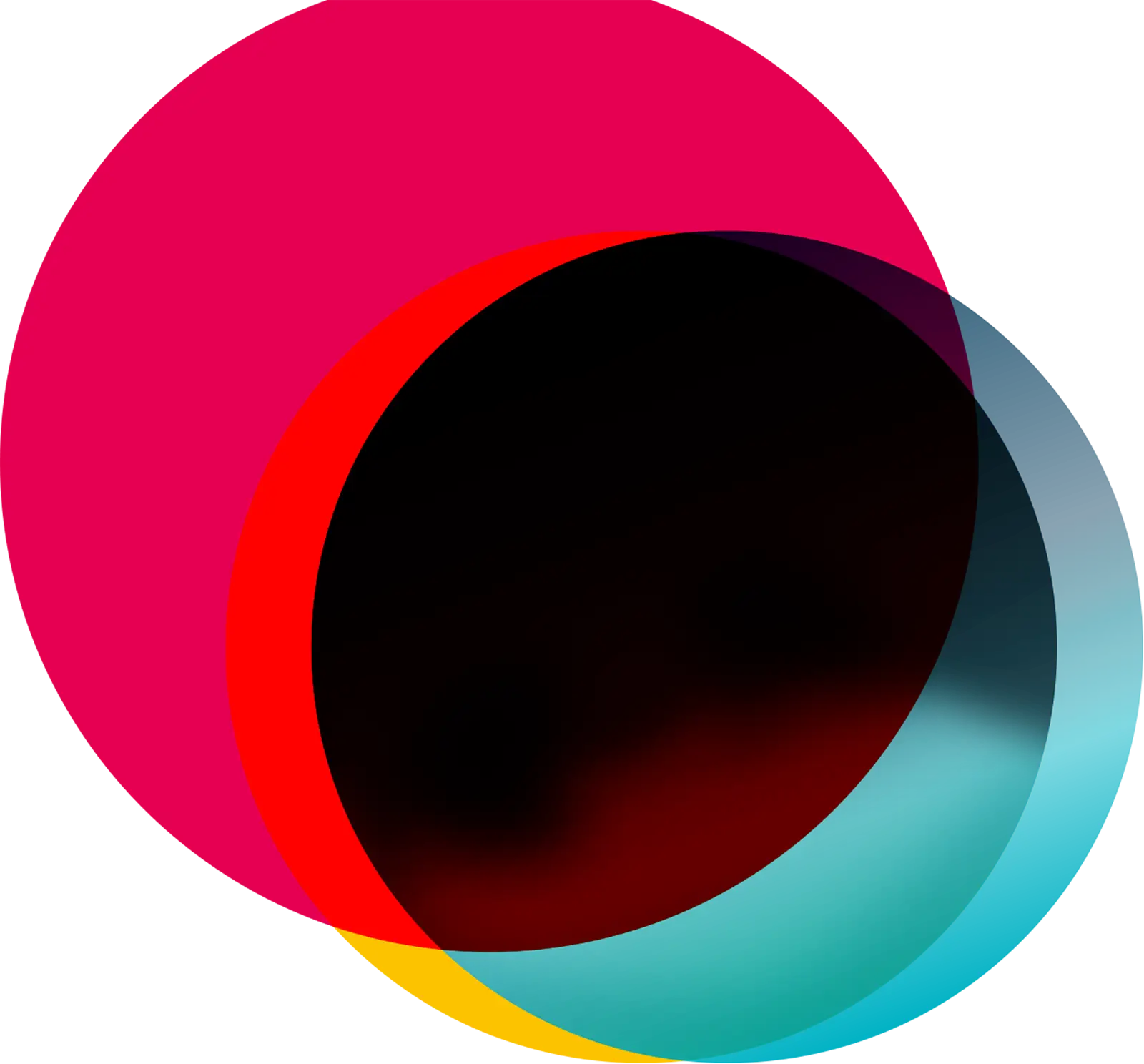 Abstract Overlapping Colorful Circles