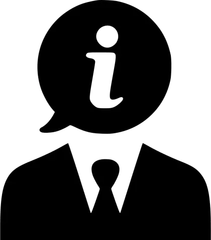 Information Icon with Person