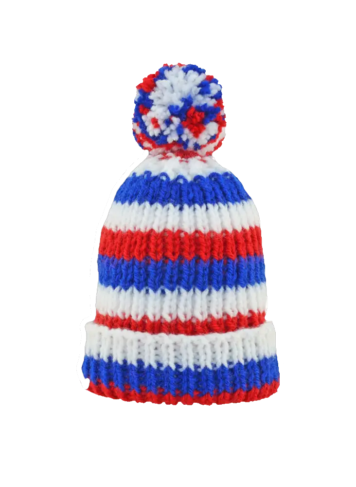 Striped Knitted Winter Hat