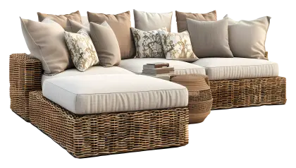 Comfortable Outdoor Sofa with Cushions
