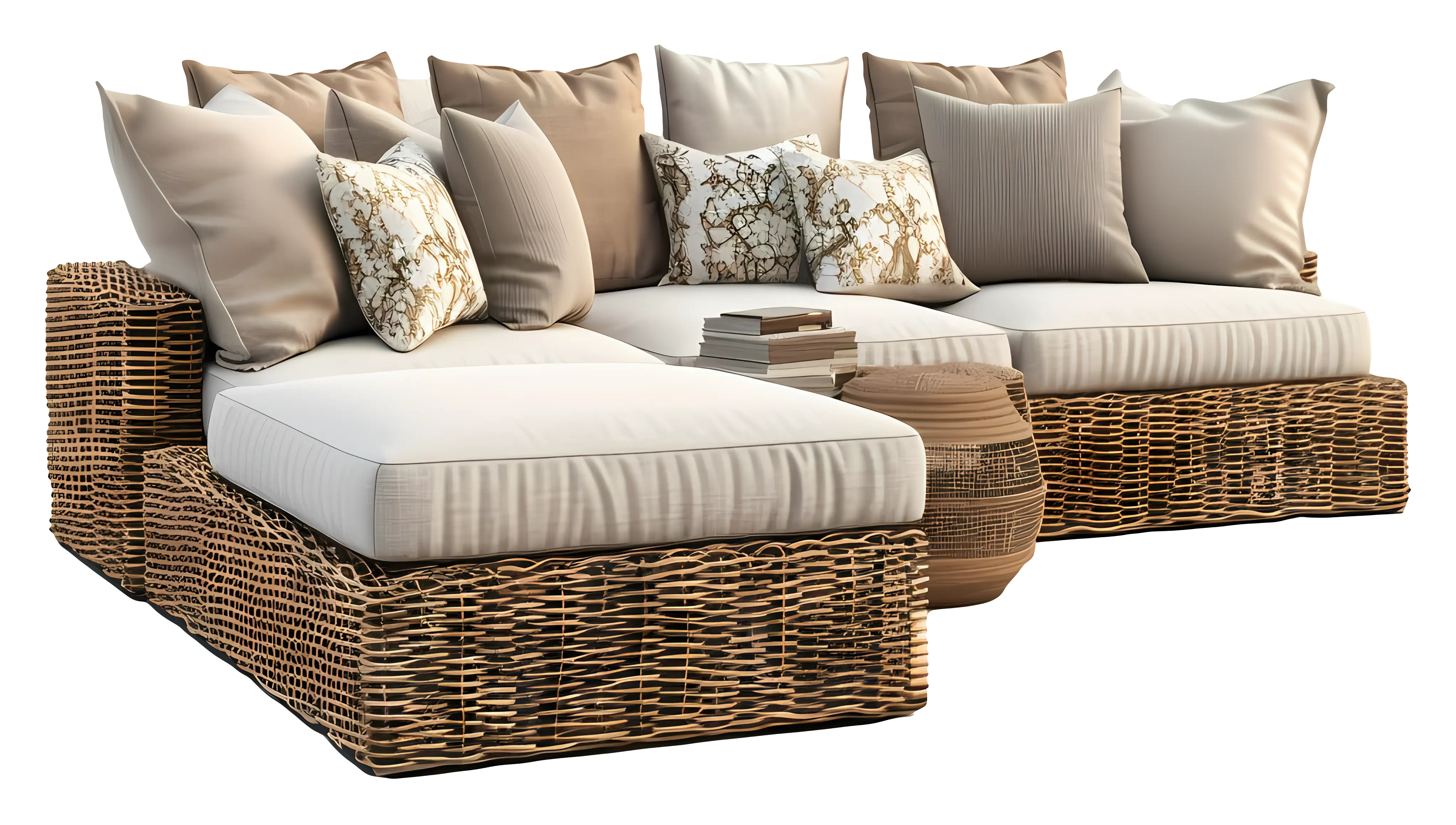 Comfortable Outdoor Sofa with Cushions