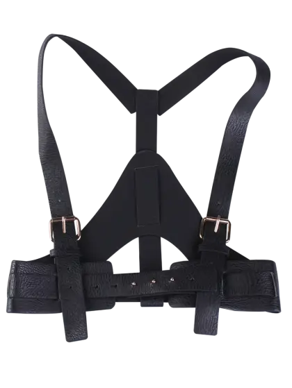 Black Leather Harness