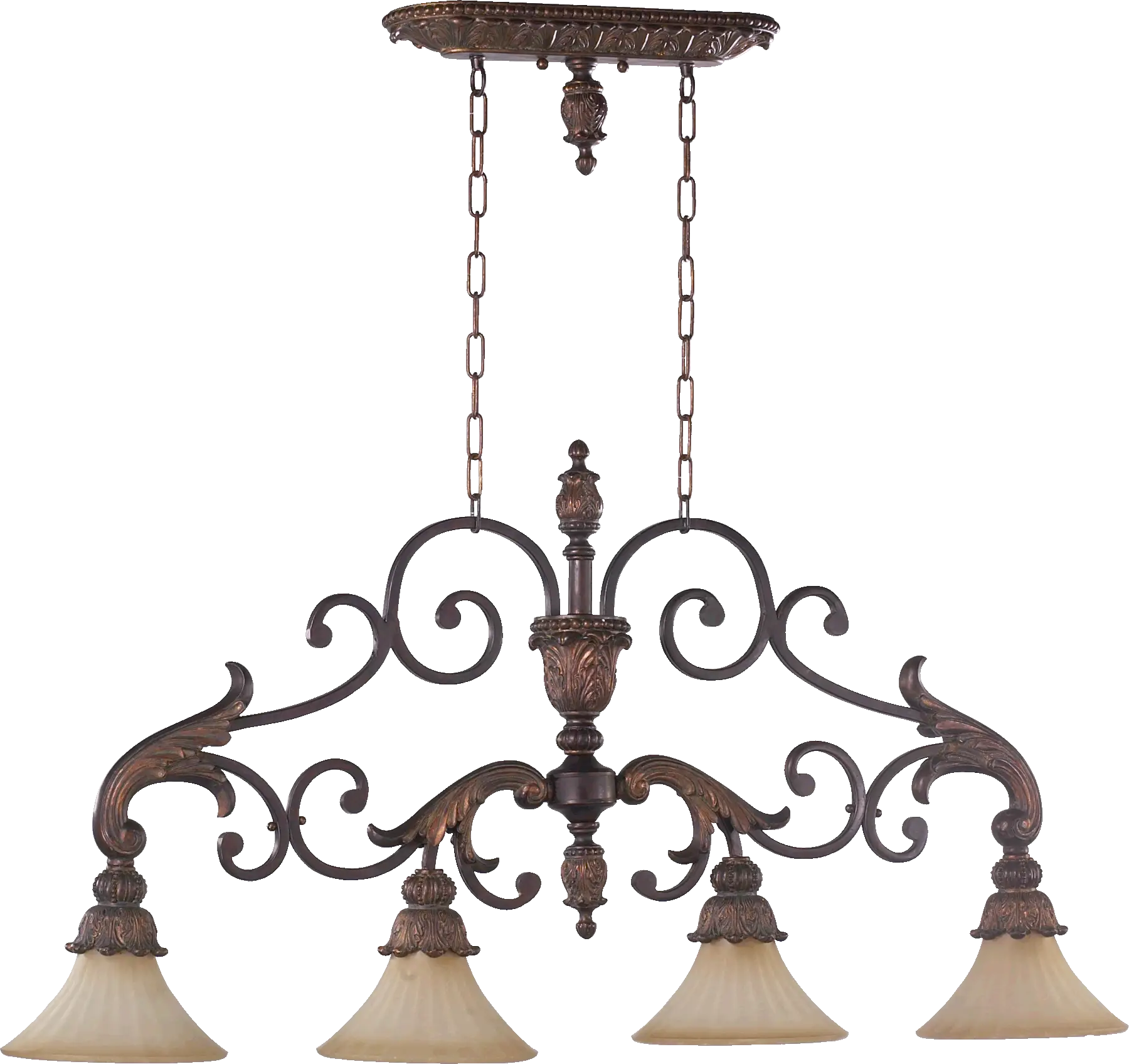Classic Vintage Chandelier with Four Lights